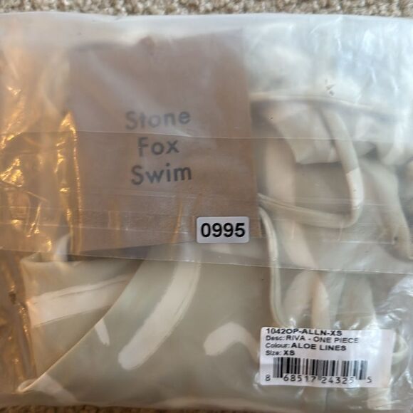 Stone Fox Riva Aloe Lines One Piece Swimsuit XS - Picture 6 of 6